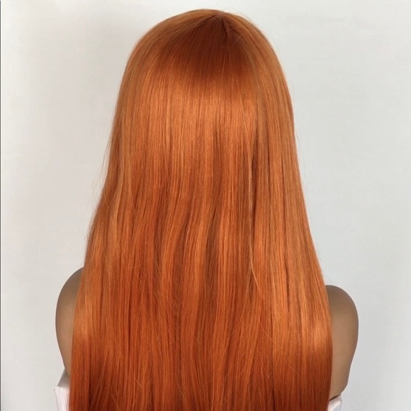 Synthetic orange Color Bangs for Drag cosplay costume party for women - Picture 2 of 4